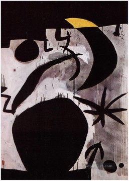 Mujer y pájaros en la noche 2 Joan Miró Pinturas al óleo